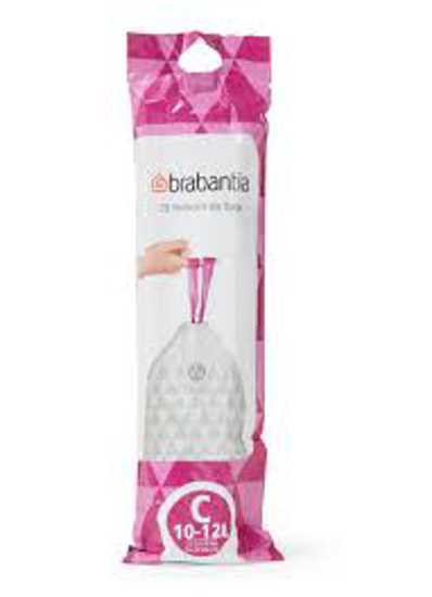 Afbeeldingen van AFVALZAK C 10-12 L MET SMARTFIX-SLUITING ROL VAN 20 STUKS