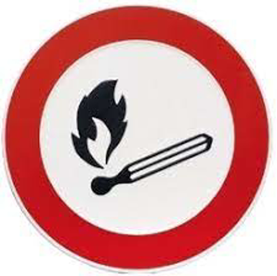 Afbeeldingen van BORD OPEN VUUR VERBODEN(SYMB.)