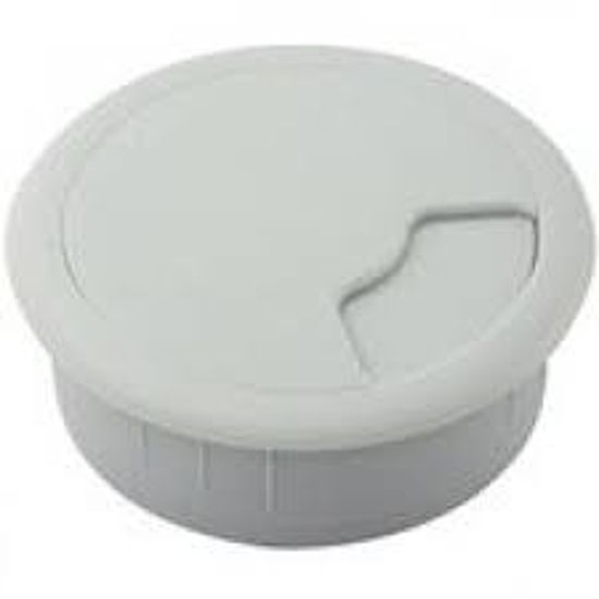 Afbeeldingen van KABELDOORVOER+VEER 80 MM.GRIJS