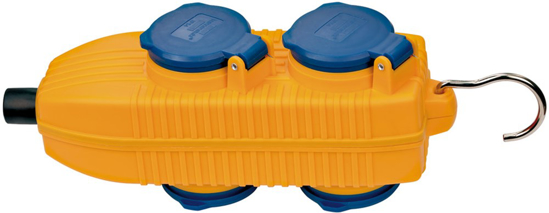 Afbeeldingen van STOPCONTACTDOZENBLOK 230V/16A IP54 4-VOUDIG