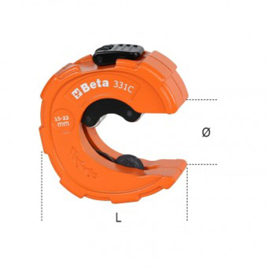 Afbeeldingen van BETA 331C DRAAGBARE PIJPSNIJDER C-VORMIG OP=OP