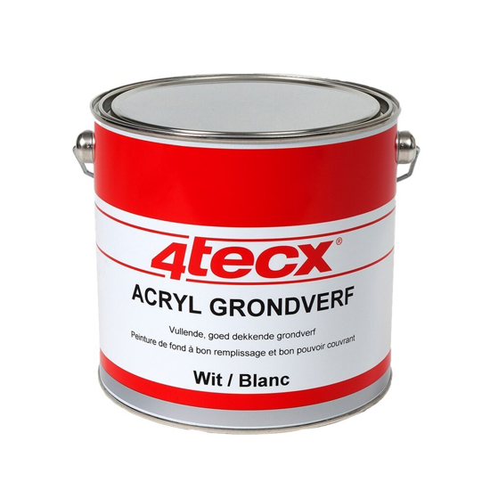 Afbeeldingen van ACRYL GRONDVERF WIT 2,5LTR