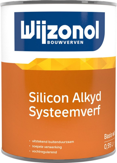 Afbeeldingen van WIJZONOL LHB SILICON SYSTEEMVERF ALKYD BASIS TRANSPARANT 400ML