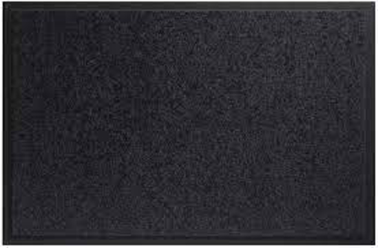 Afbeeldingen van HAMAT DROOGLOOPMAT WASBAAR TWISTER 574 BLACK 60X90CM