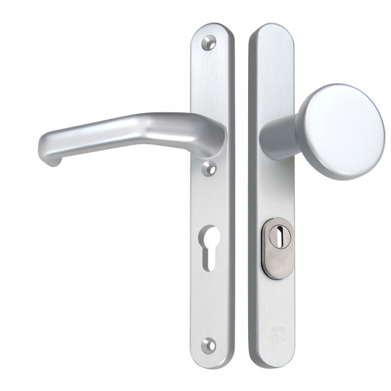 Afbeeldingen van HMB E-LINE VEILIGHEIDSBESLAG AFGEROND BREED PC72 KRUK/KNOP KERNTREKBEVEILIGING F1