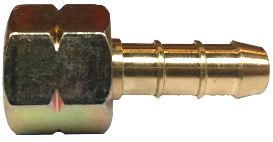 Afbeeldingen van SLANGPILAAR MET ST. WARTELMOER 1/4" L