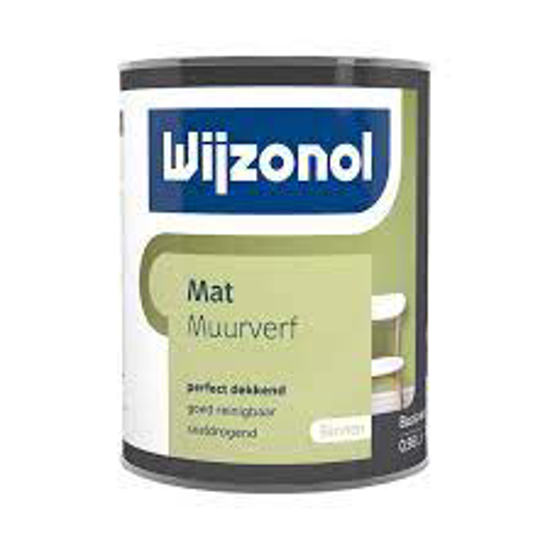 Afbeeldingen van WIJZONOL INTERIEUR MUURVERF MAT BASIS TRANSPARANT 900ML