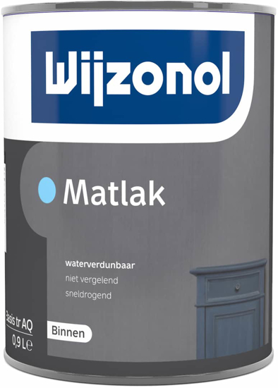 Afbeeldingen van WIJZONOL MATLAK AQUA BASIS TRANSPARANT 450ML