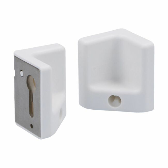 Afbeeldingen van VEILIG RAAMOPLEGSLOT SKG* WIT RAL 9010 DR 3+4