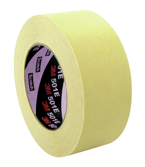 Afbeeldingen van 3M INDUSTRIAL MASKING TAPE VOOR HOGE TEMPERATUREN 501E BEIGE 24 MM X 50 M