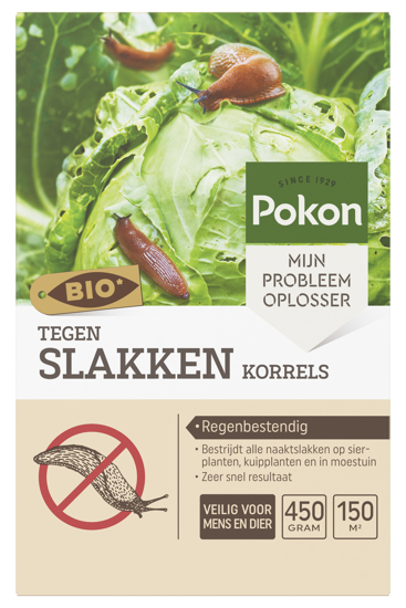 Afbeeldingen van POKON BIO SLAKKEN KORRELS 450 GR/ 150 M2 BIO