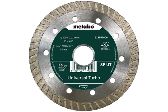 Afbeeldingen van METABO DIAMANT SLIJPSCHIJF Ø 125X22,23MM, "SP-UT", UNIVERSAL TURBO "SP"