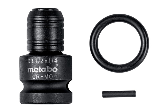Afbeeldingen van METABO ADAPTER 1/2" OP 1/4" E6,3, 3-DELIG, SLAGVAST