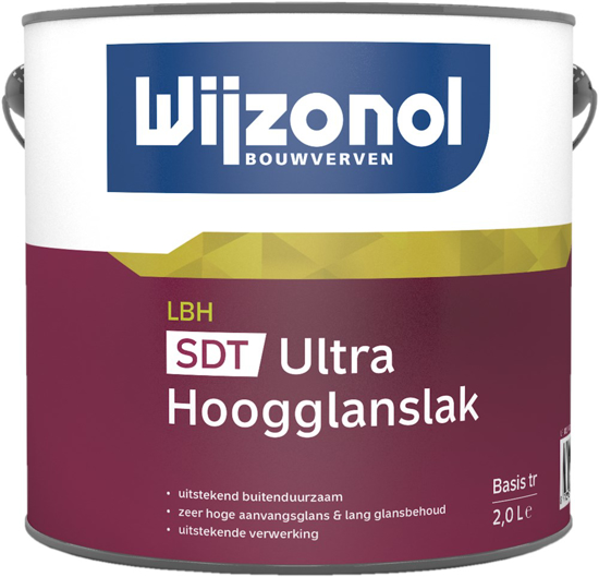 Afbeeldingen van WIJZONOL LHB HOOGGLANSLAK SDT ULTRA BASIS TRANSPARANT 2 LITER