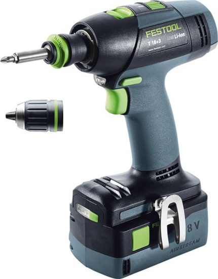 Afbeeldingen van FESTOOL ACCU SCHROEFBOORMACHINE T 18+3 HPC4,0 I-PLUS OP=OP