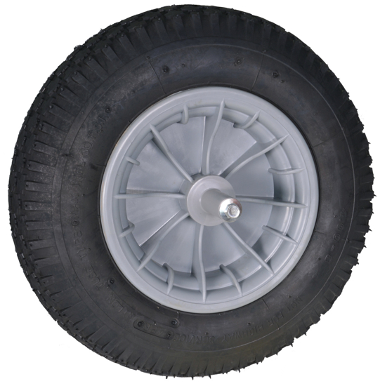 Afbeeldingen van WIEL 400X8 4PLY PVC KOGELLAGERSS 19 CM AS