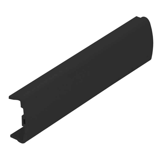 Afbeeldingen van SOFTRANDPROFIEL 18 MM - ZWART 2,6 METER