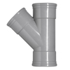 Afbeeldingen van PVC T-STUK MANCHETVERBINDING 3XMOF 45GRADEN 110X110MM