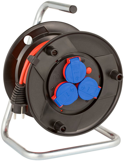 Afbeeldingen van BAT KABELHASPEL 20M H05VV-F 3G1,5 ROOD IP44