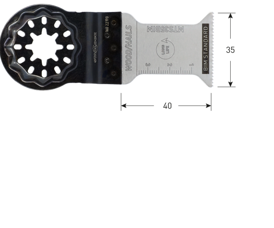 Afbeeldingen van MTS35 BIM HOUT/SPIJKERS STARLOCK INVALZAAGBLAD35X50 [10]