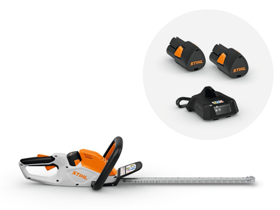 Afbeeldingen van STIHL HSA 40 ACCUHEGGENSCHAAR 20" - 50 CM SET MET 2X ACCU EN LADER