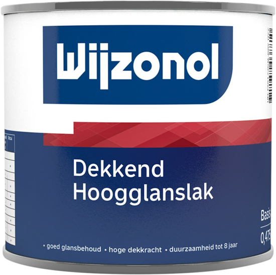 Afbeeldingen van WIJZONOL DEKKEND HOOGGLANSLAK BASIS WIT 475ML