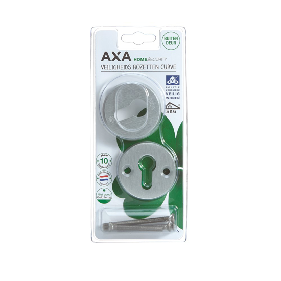 Afbeeldingen van AXA VEILIGHEIDSROZETTEN CURVE SKG*** ROND 58MM CILINDERGAT ALU F1 NML##
