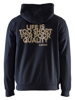 Afbeeldingen van HOODIE LIMITED 'LIFE IS TOO SHORT' DONKER MARINEBLAUW XL 941311698600XL