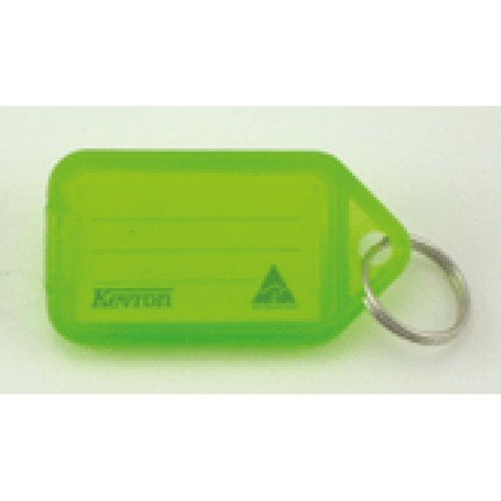Afbeeldingen van KEVRON GIANT KEYTAG LABEL 74X38MM MET RING 25MM GROEN