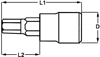 Afbeeldingen van DOPBITS 1/2 HEX 7MM L.100MM