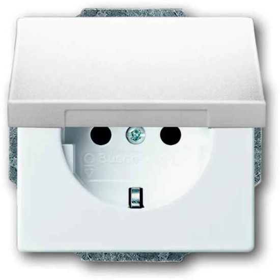 Afbeeldingen van BUSCH-JAEGER WCD, INBOUW, RANDAARDE, KLAPDEKSEL, WIT