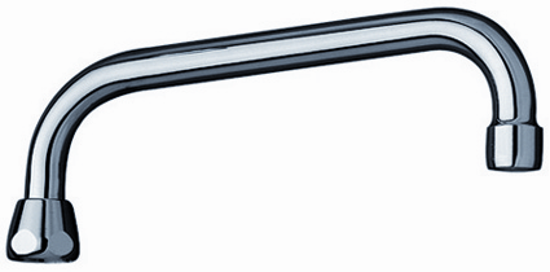 Afbeeldingen van HU-UITLOOP MET CASCADE® SLC VERCHROOMD 1/2" 150MM