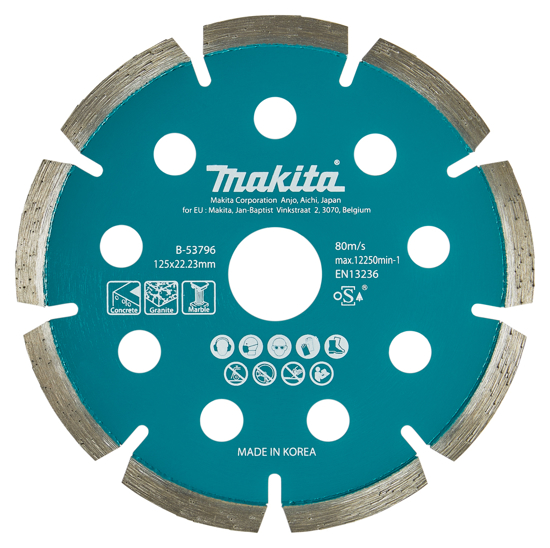 Afbeeldingen van MAKITA DIAMANTSCHIJF 125X22,23X1,6MM B-53796