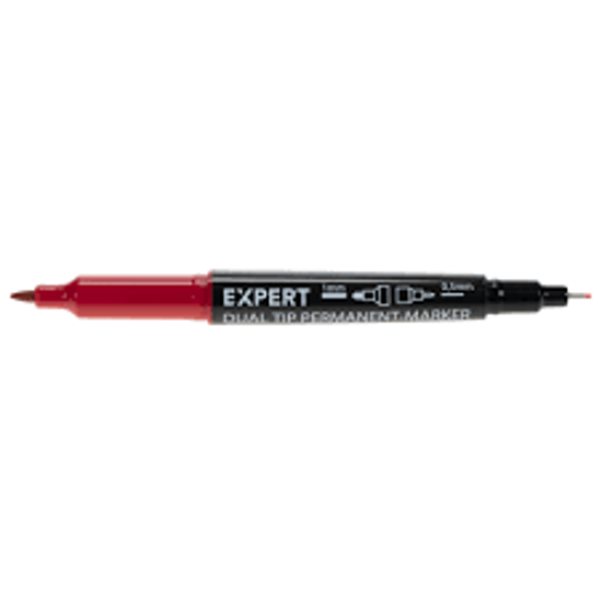 Afbeeldingen van EXPERT DUAL PERMANENTMARKER LIJNBREEDTE 1MM & 5MM ROOD