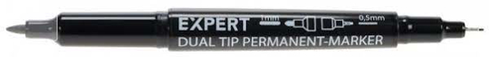 Afbeeldingen van EXPERT DUAL PERMANENTMARKER LIJNBREEDTE 1MM & 5MM ZWART