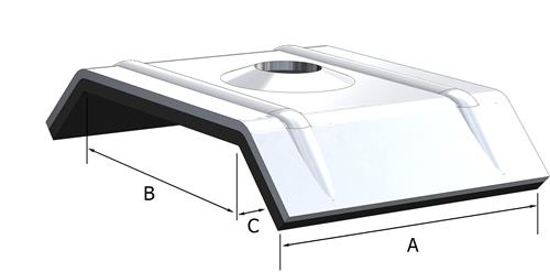 Afbeeldingen van KALOT-45/150(B40MM)-AL-EPDM-RAL7016
