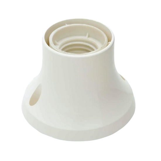 Afbeeldingen van PLAFONDLAMPHOUDER KUNSTSTOF E27 WIT