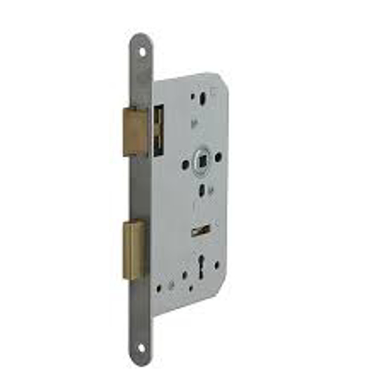 Afbeeldingen van NEMEF DEURSLOT 646/17-60 DOORNMAAT 60MM - SL72 - DR 1+2+3+4 - VOORPLAAT RVS