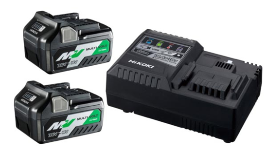 Afbeeldingen van HIKOKI BOOSTERPACK MULTI-VOLT, ACCU'S; 2X 5AH 18V / 2,5AH 36V + SNELLADER UC18YSL3