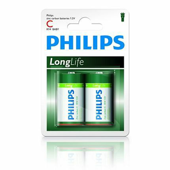 Afbeeldingen van PHILIPS LONGLIFE 2 X C 1.5V