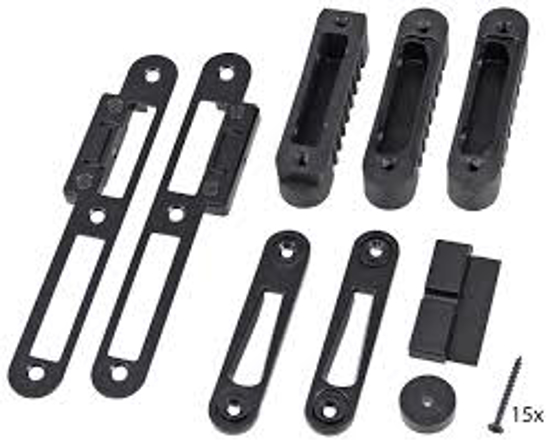 Afbeeldingen van HMB SLUITGARNITUUR MEERPUNTSSLUITING (SERIE 004) DIN RECHTS ZWART