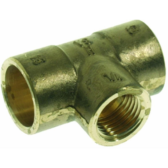 Afbeeldingen van MESSING SOLDEER T-STUK 22 X 1/2" X 22