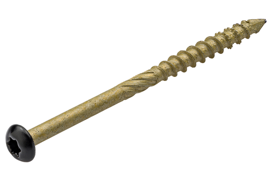 Afbeeldingen van DYNAPLUS GEVELSCHROEF AR-BRONZE CK ZWARTE KOP TX-20 4.5X70/35 (200)