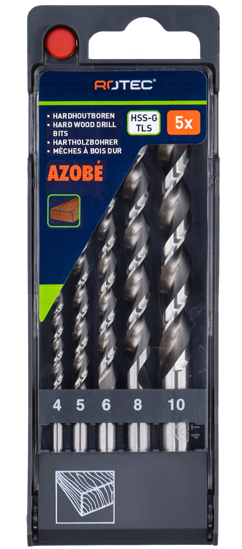 Afbeeldingen van HOUTSPIRAALBORENSET '262', DIN 338, TLS, 5-DLG, ø4-10