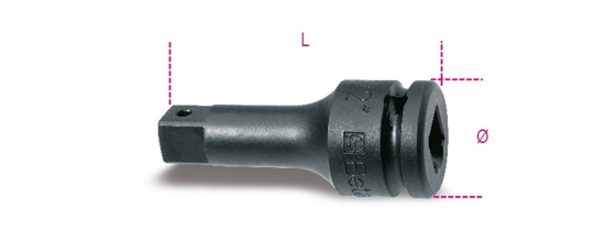 Afbeeldingen van BETA 720/20 VERLENGSTUK 1/2" 75MM OP=OP