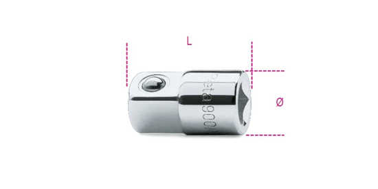 Afbeeldingen van BETA 900/16 VERLOOPDOP 1/4" NAAR 3/8" OP=OP