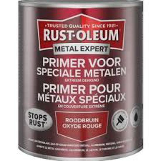 Afbeeldingen van RUST-OLEUM 3-IN-1 ANTI-ROEST PRIMER, ROODBRUIN, 750ML