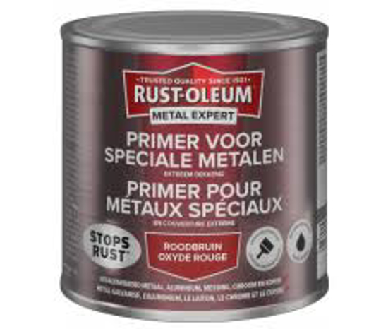 Afbeeldingen van RUST-OLEUM PRIMER VOOR SPECIALE METALEN, ROODBRUIN, 250ML