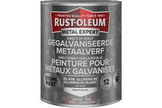 Afbeeldingen van RUST-OLEUM METAALVERF VOOR GEGALV. METALEN, RAL 9006 ALU, 250ML