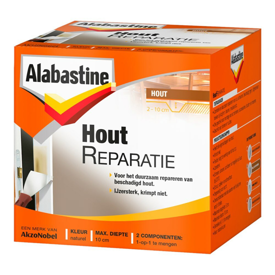 Afbeeldingen van ALABASTINE HOUTREPARATIE 2-COMPONENTEN 500GR